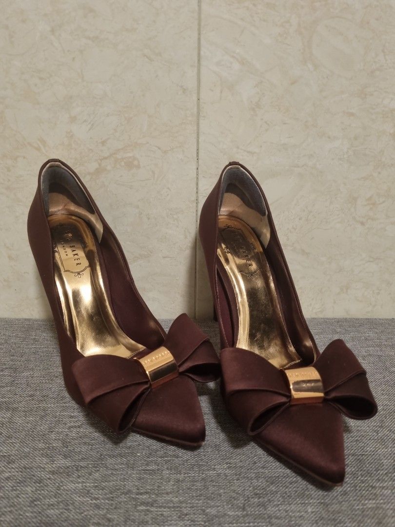 Ted baker gold outlet heels