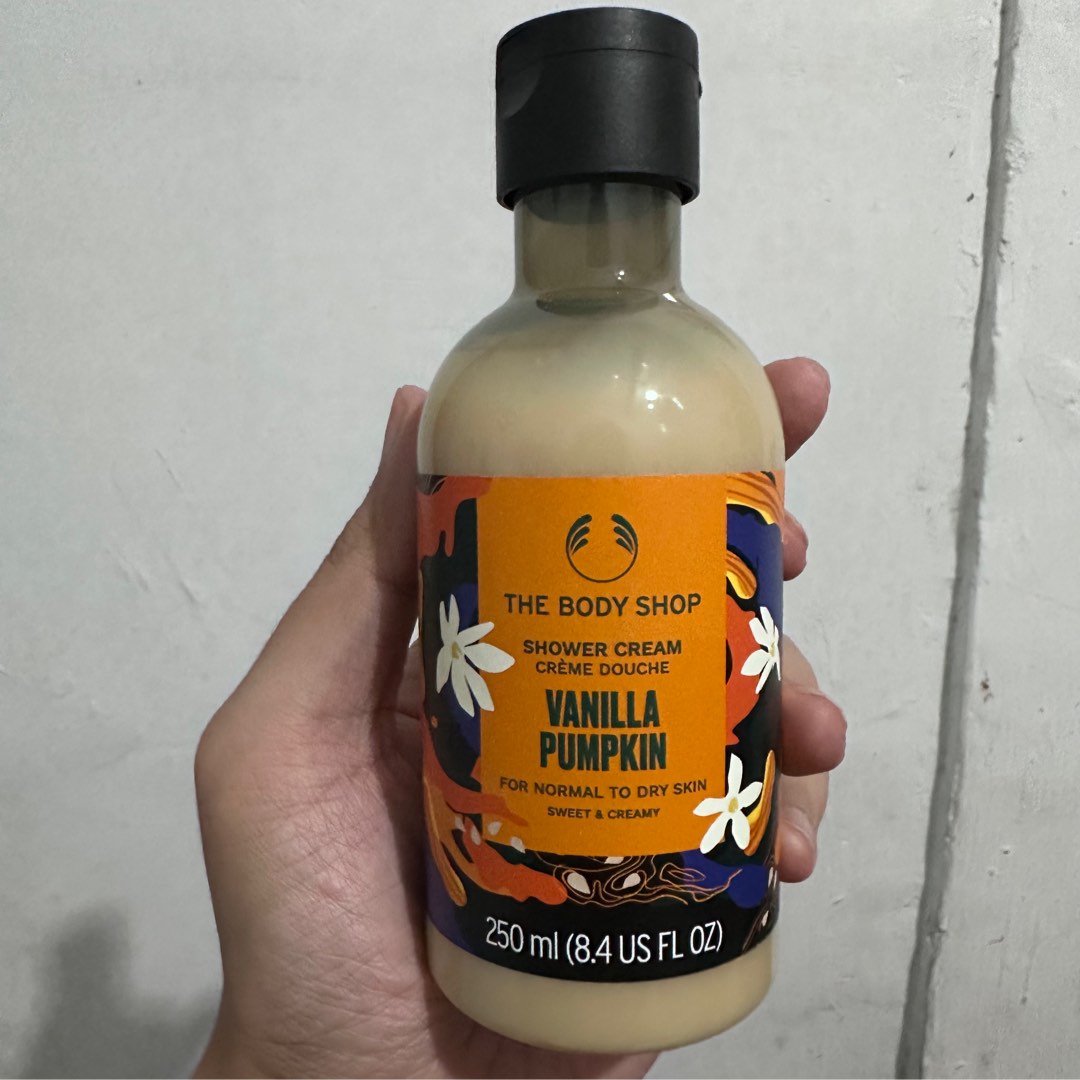 The Body Shop vanilla pumpkin shower cream 250ml NEW ORIGINAL on Carousell