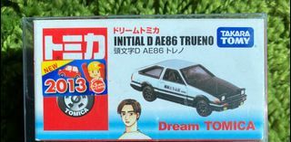 tomica dream 系列 頭文字DTOYOTA AE86 黑蓋 彩貼金證 附膠盒