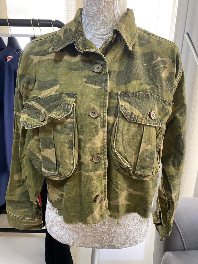 Camo denim jacket topshop sales