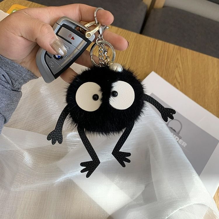 Totoro Soot Sprite 12cm Susuwatari bag black cute toy doll pendant