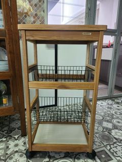 Tramontina Teak Wood Multi Purpose Utility Cart