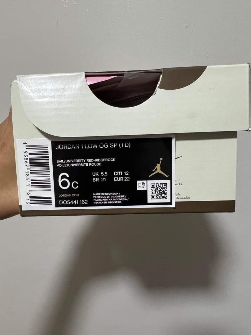 Travis Scott X Air Jordan 1 Low OG TD 'Reverse Mocha' - Air Jordan - DO5441  162 - sail/university red/ridgerock