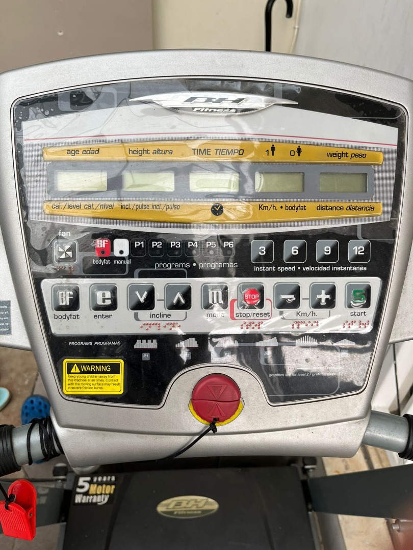 Bh fitness pioneer deals pro treadmill manual