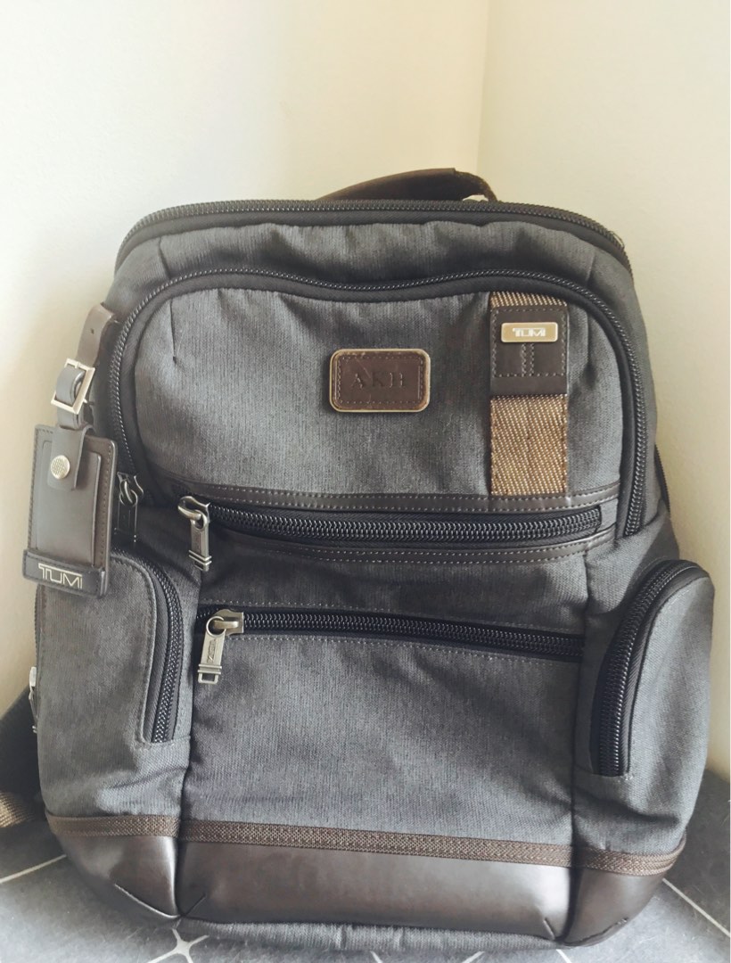 TUMI 222681AT2 Alpha Bravo Knox Laptop Backpack Canvas Leather