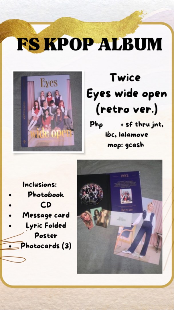 twice eyes wide open album on Carousell