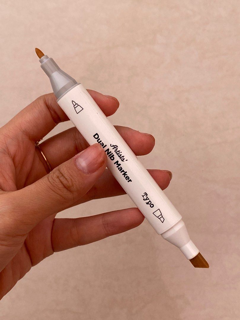 Typo artist dual nib markers, Buku & Alat Tulis, Alat Tulis di Carousell