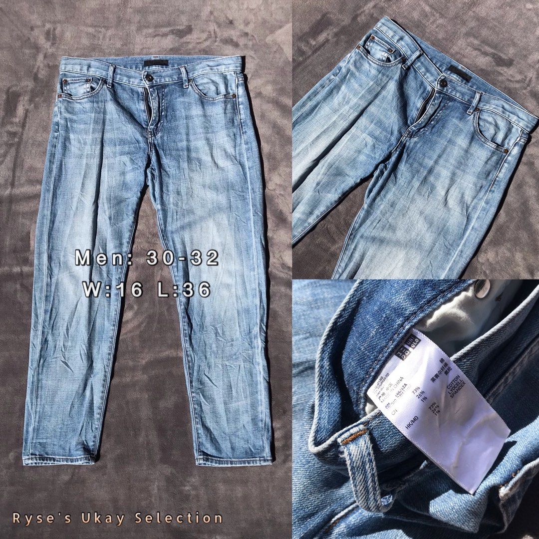 Uniqlo Jeans Man size L, Men's Fashion, Bottoms, Jeans on Carousell