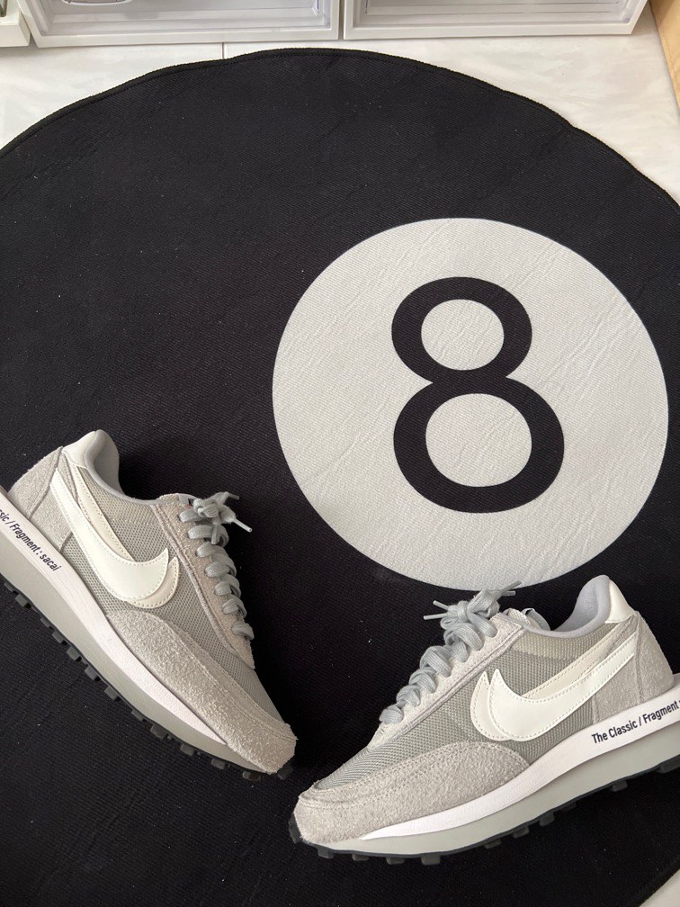 nike sacai fragment grey on feet