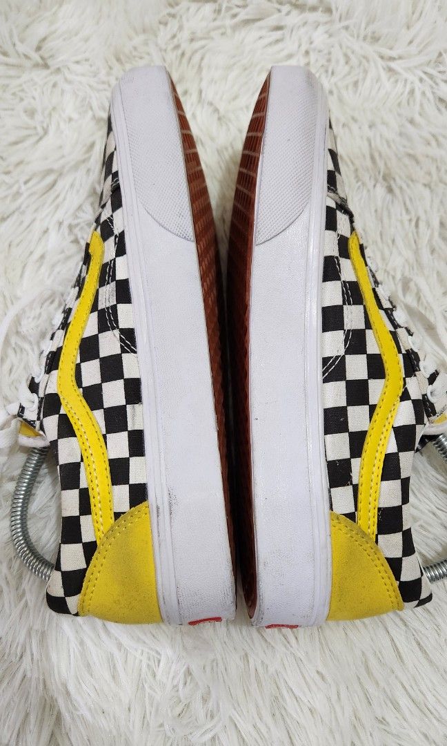 Vans Checkerboard with Yellow Strip