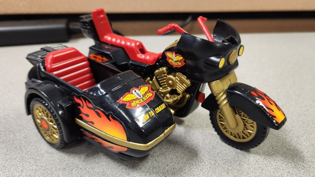 Vintage 1991 Incredible Crash Dummies Cycle Chopper Motorcycle