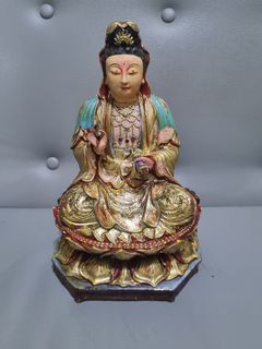 Vintage Quan Yin Buddhist Goddess Statue