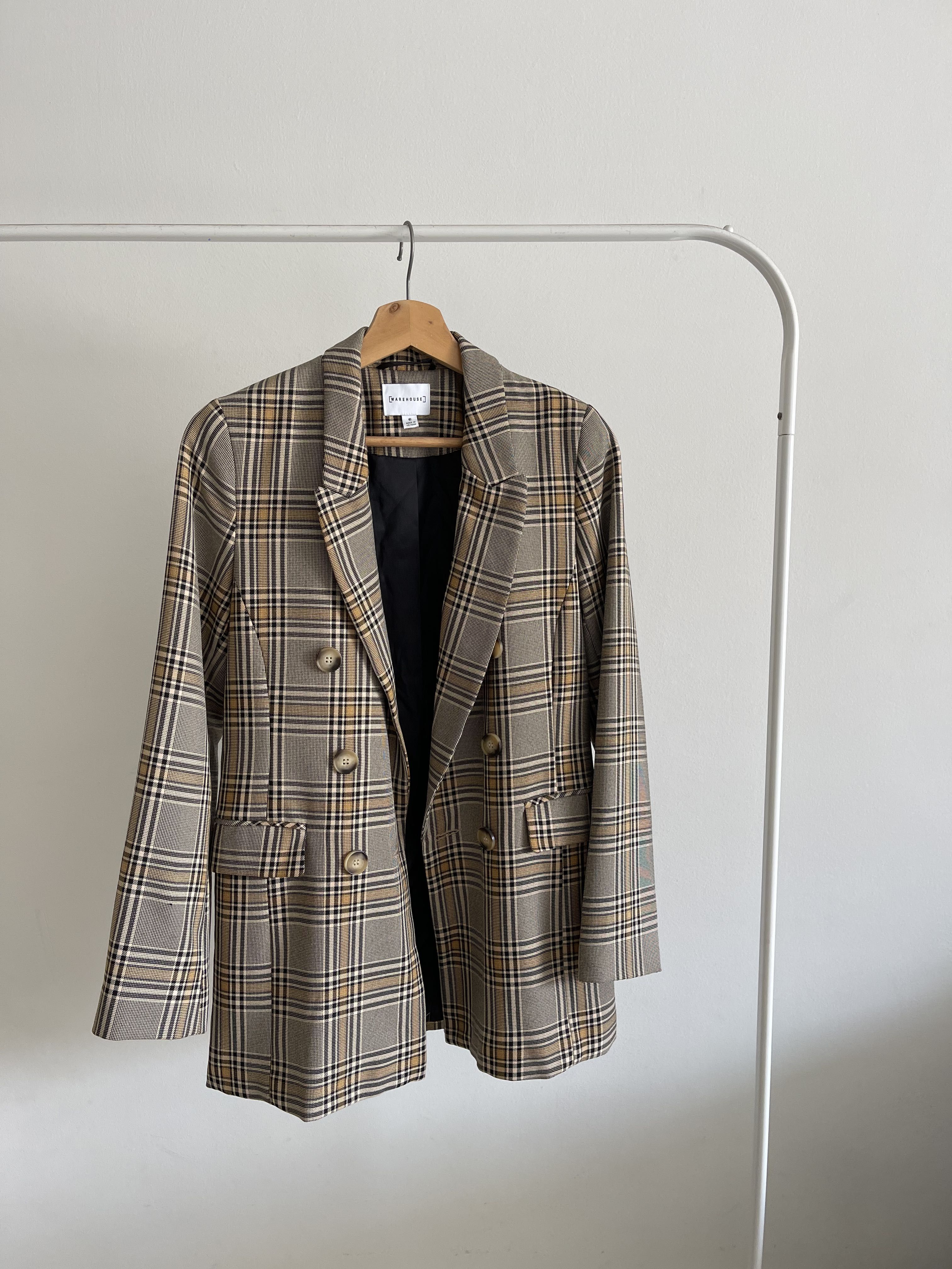 Warehouse honey top check blazer