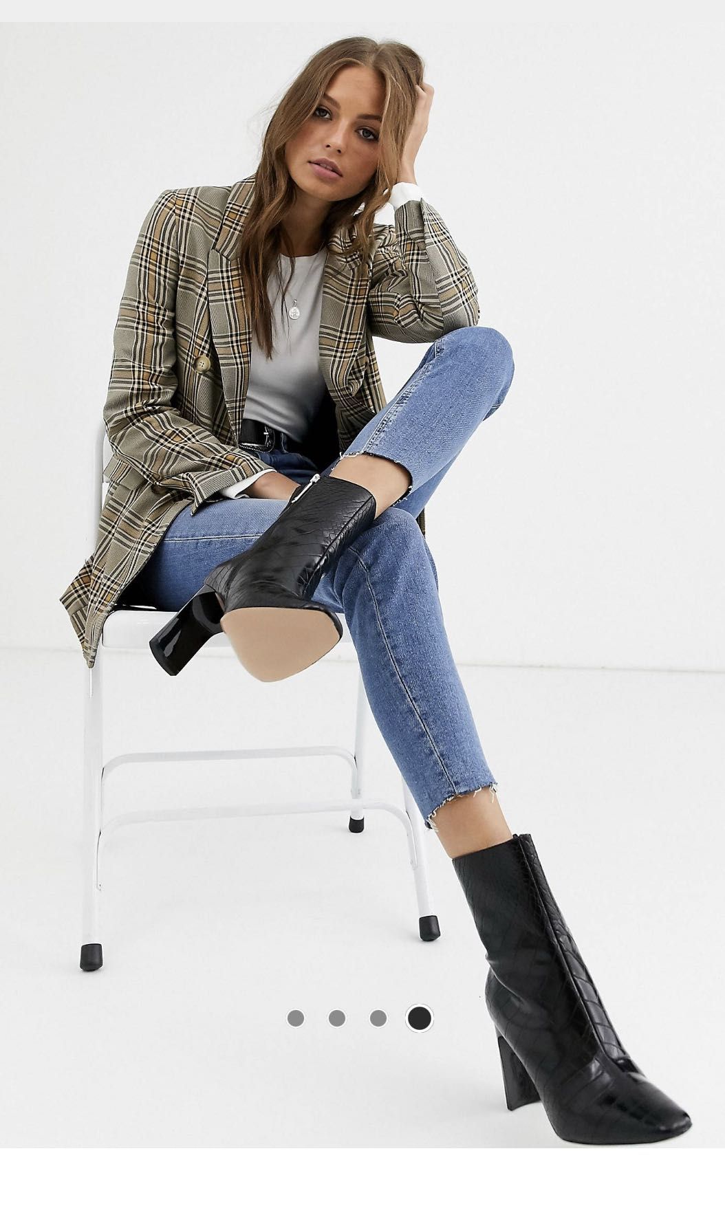 Warehouse cheap check blazer