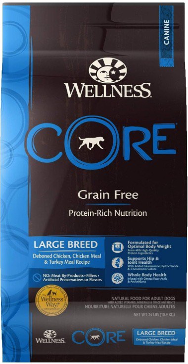 Wellness CORE Large Breed Dry Dog Food 24lb Grain Free, Pet Supplies ...