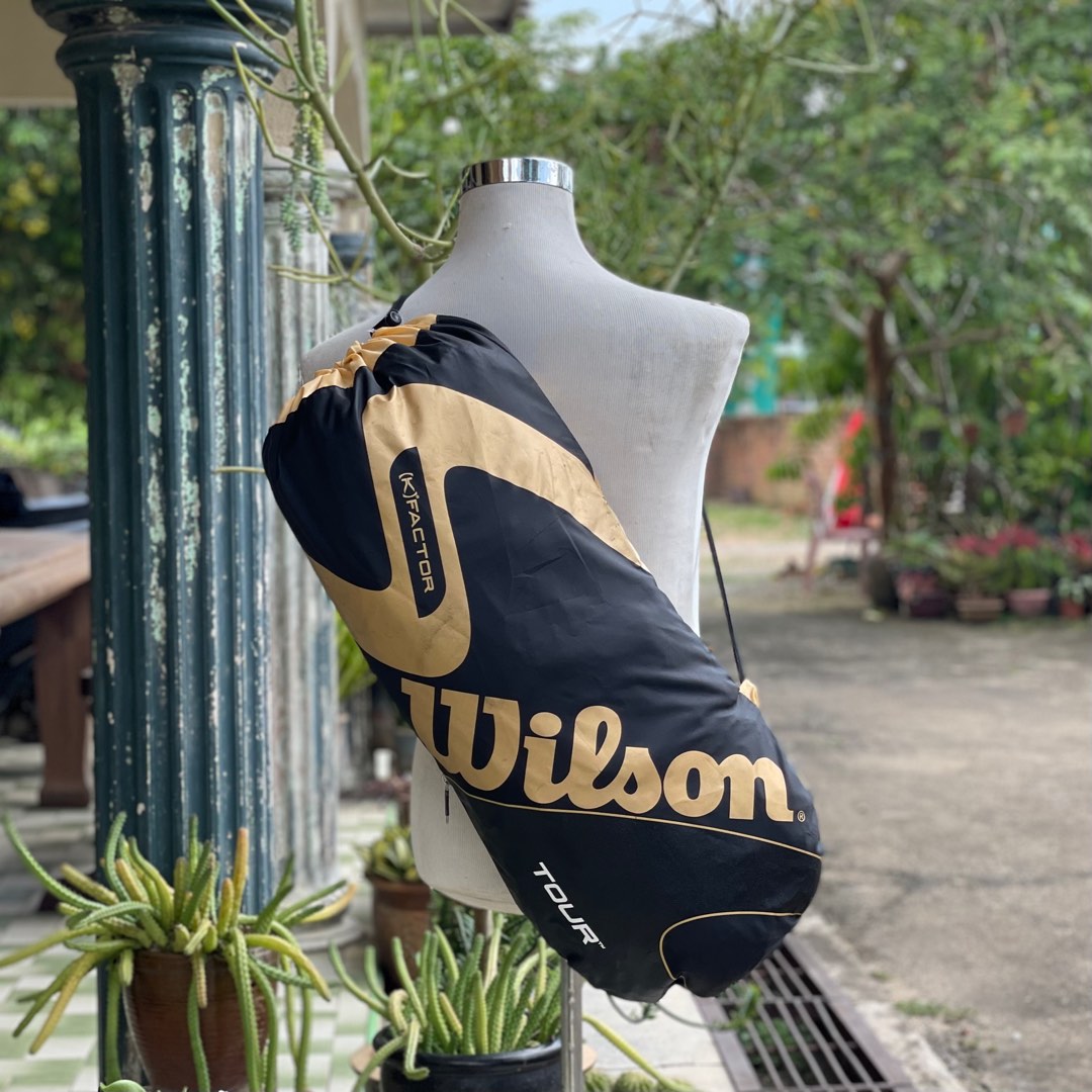 Wilson tennis on sale bag gold