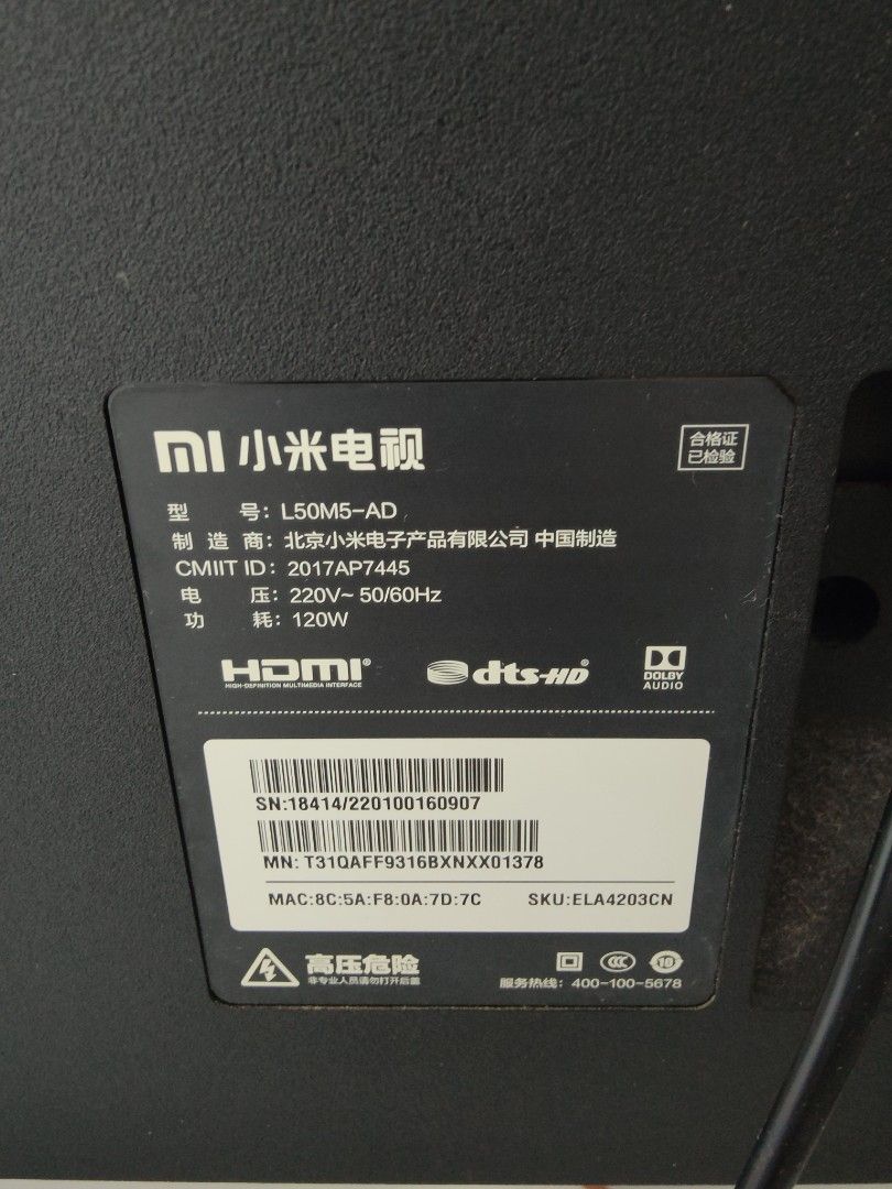 xiaomi tv 50 inch, TV & Home Appliances, TV & Entertainment, TV on ...