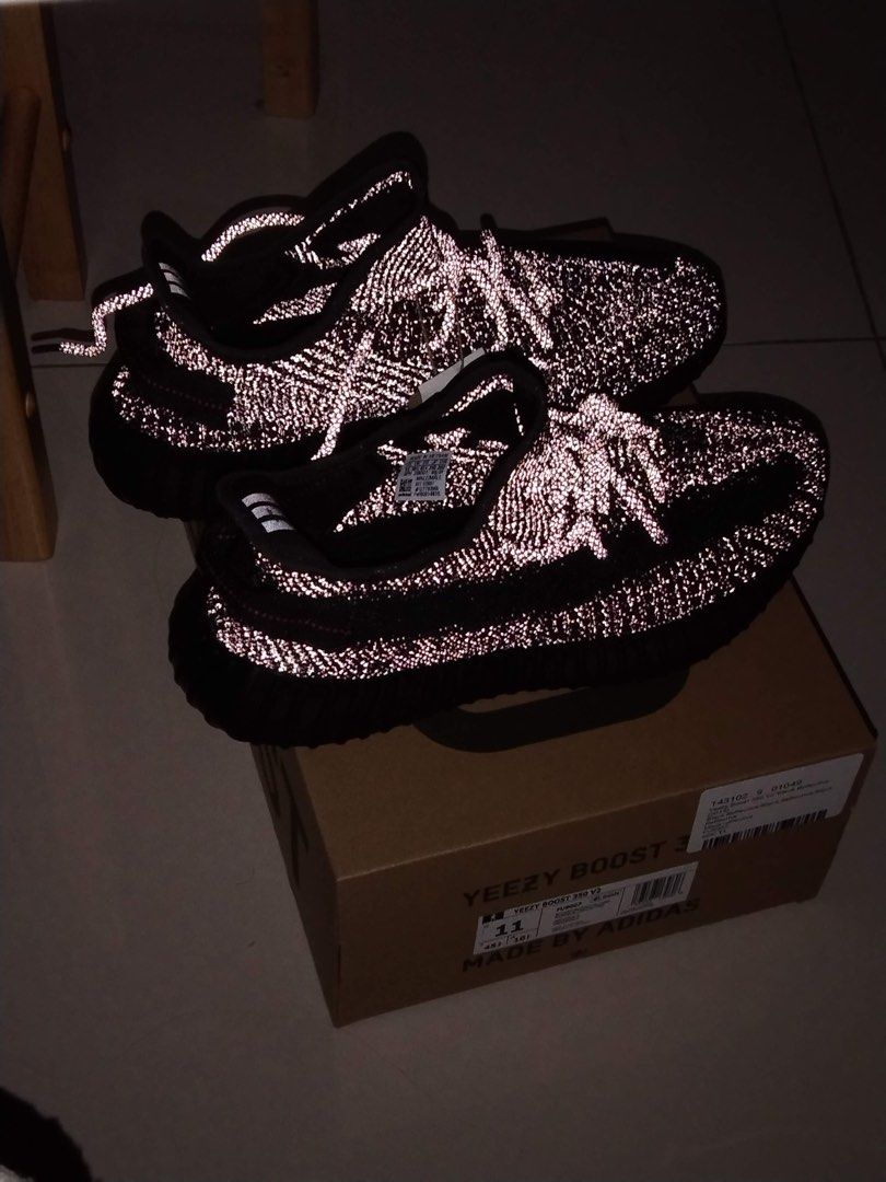 Yeezy Boost 350 V2 Black Static Reflective Nego Men s