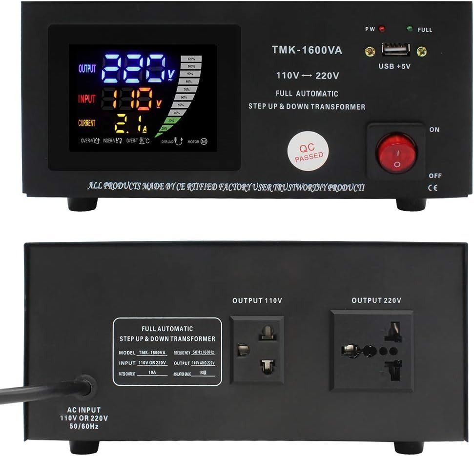 Yinleader Voltage Converter Transformer(220V to 110V, 110V to 220V ...