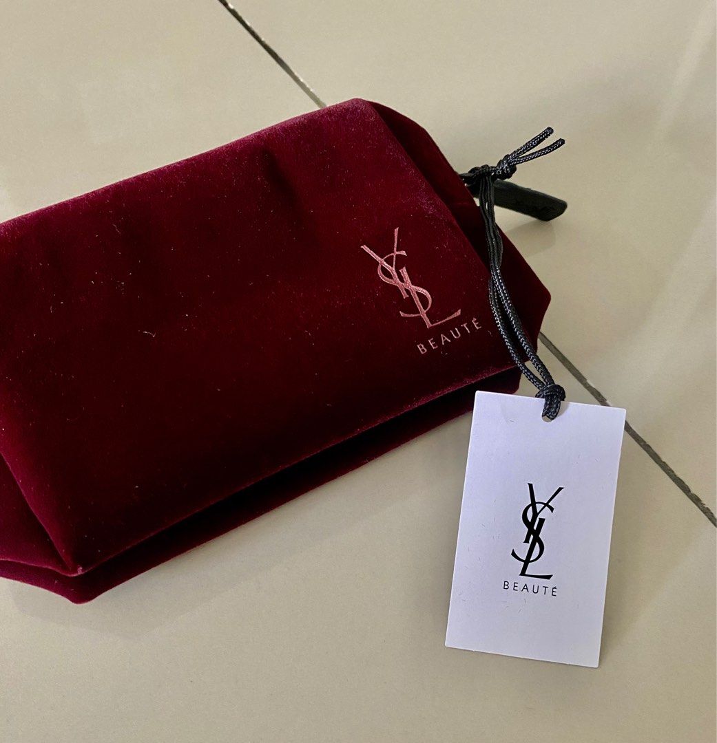 Ysl velvet pouch top