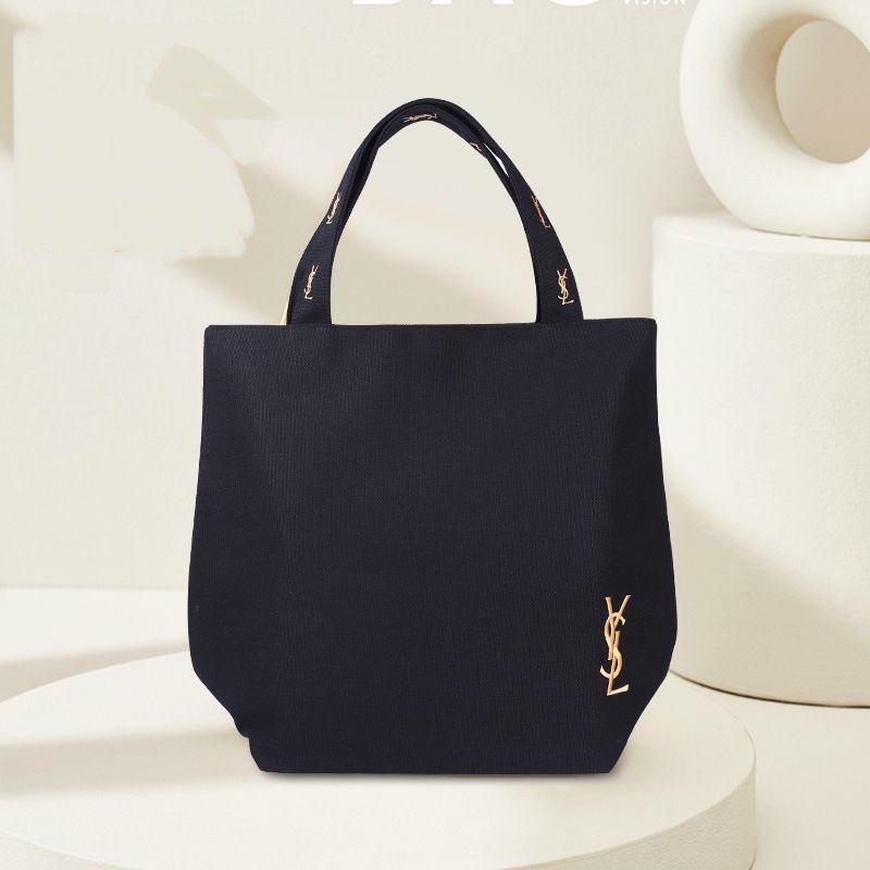 YSL canvas Black Tote Bag Women s Fashion Bags Wallets Tote