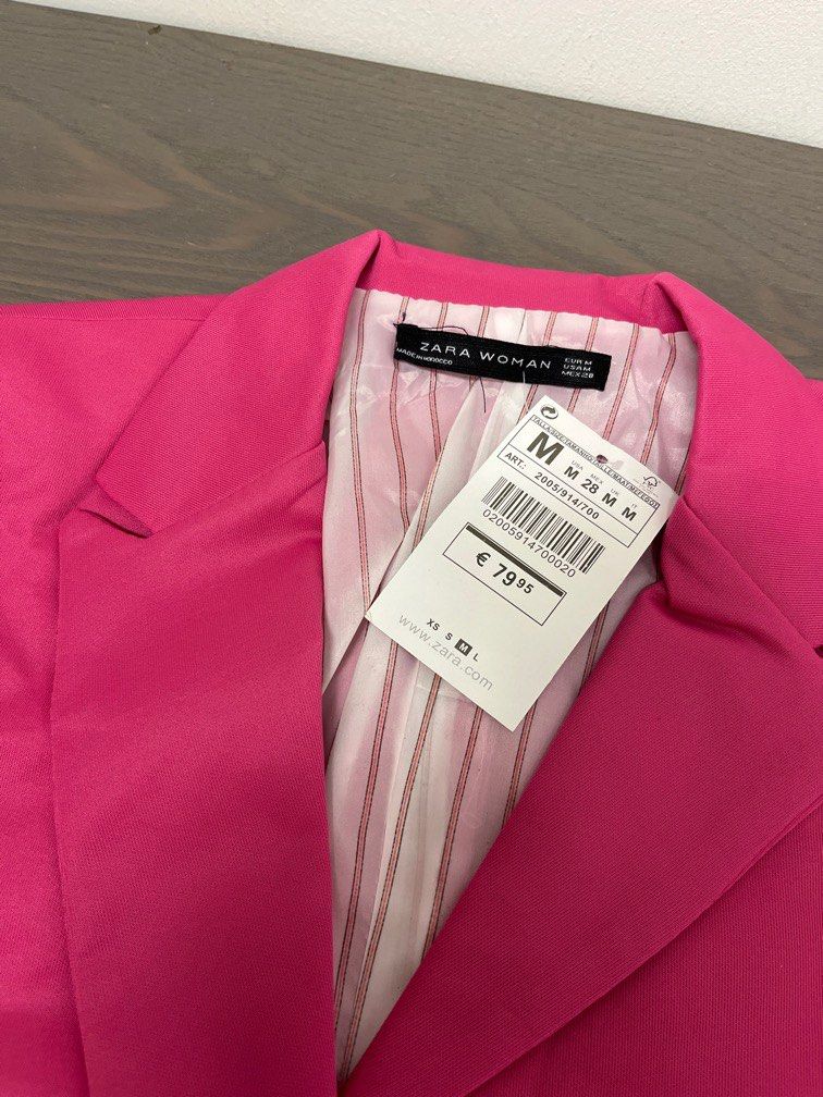 Fuchsia clearance blazer zara