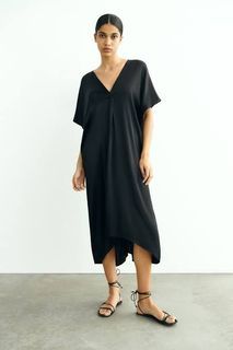 Zara satin tunic dress