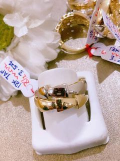 18K Japan Gold twotone serpentine ring
