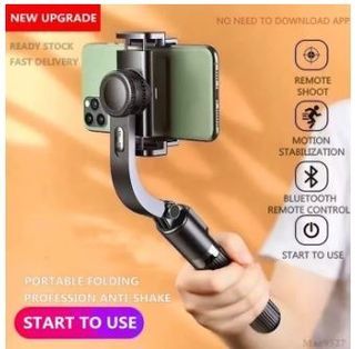 4in1 L08 Gimbal Stabilizer for phone stabilizer Anti-Shake Selfie Stick vlogging Tripod Stick TriPod