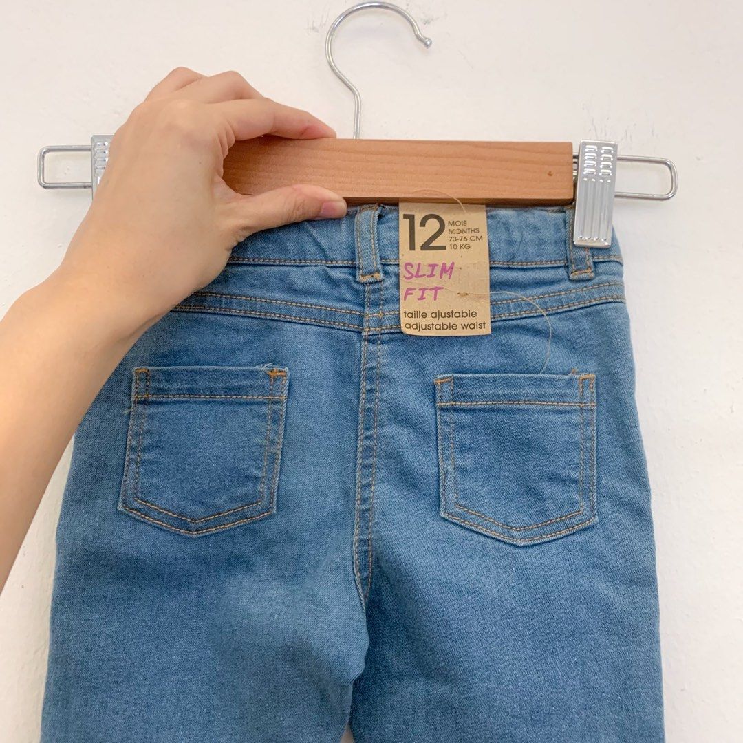 12 18m Kiabi Baby Denim Straight Cut Jeans Babies Kids