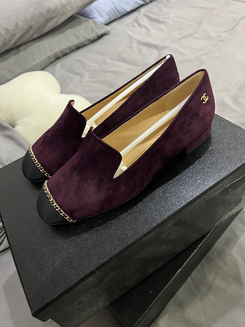 Chanel on sale suede shoes