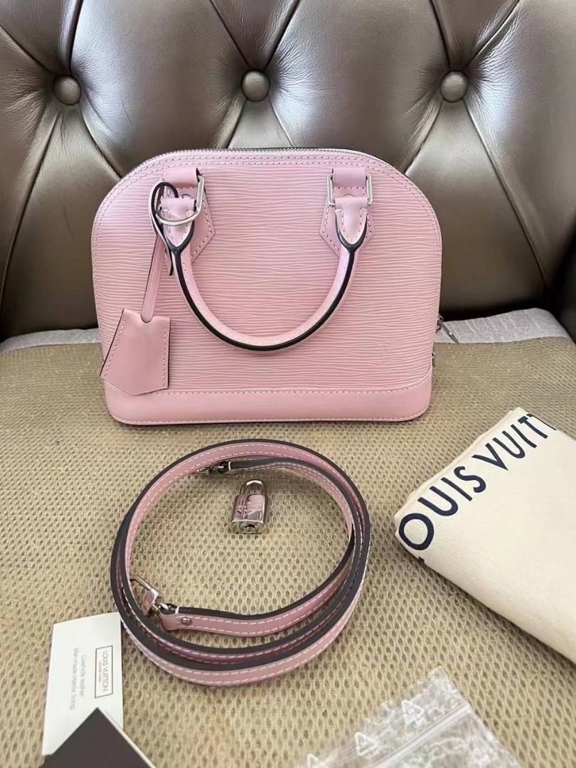 Louis+Vuitton+Alma+BB+Pink+Leather for sale online