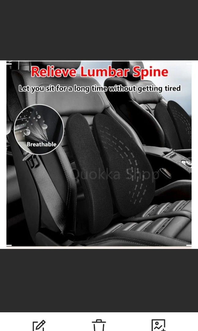 Adjustable Lumbar spinal back pad support cushion, ergonomic seat