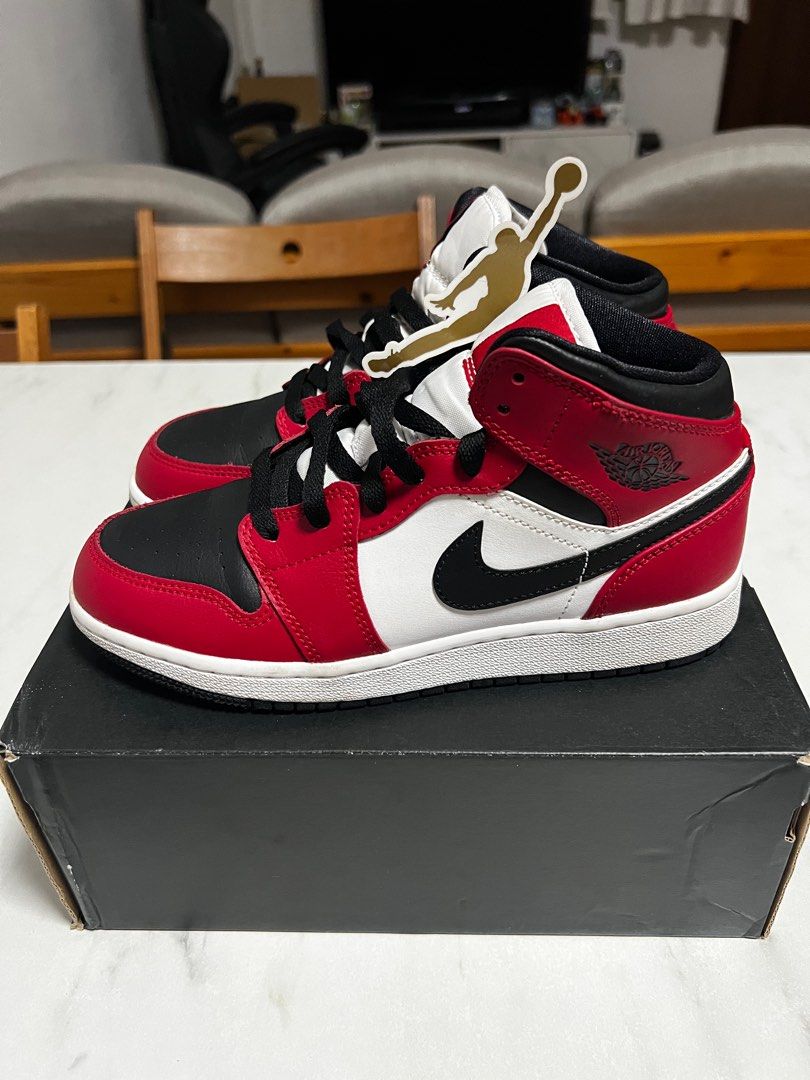 Air Jordan 1 Mid GS Chicago Black Toe Babies Kids Babies