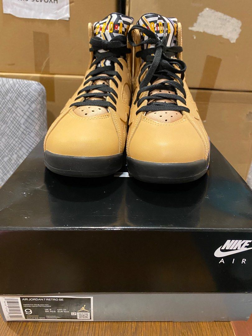 Tan jordan 7 top