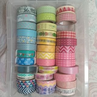 all-in colorful washi tapes collection box