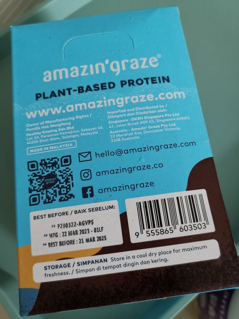 Amazin Graze Proten Vanilla Flavoured, Food & Drinks, Beverages on
