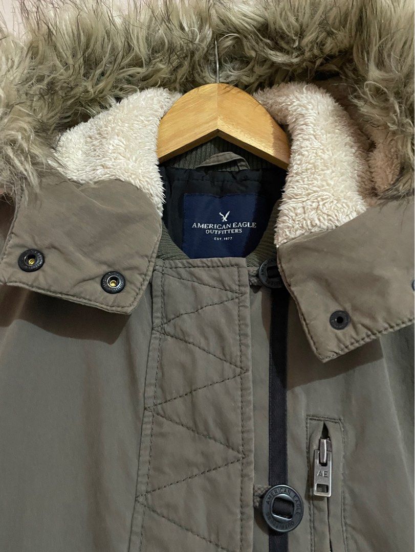 American eagle deals fluffy jacket