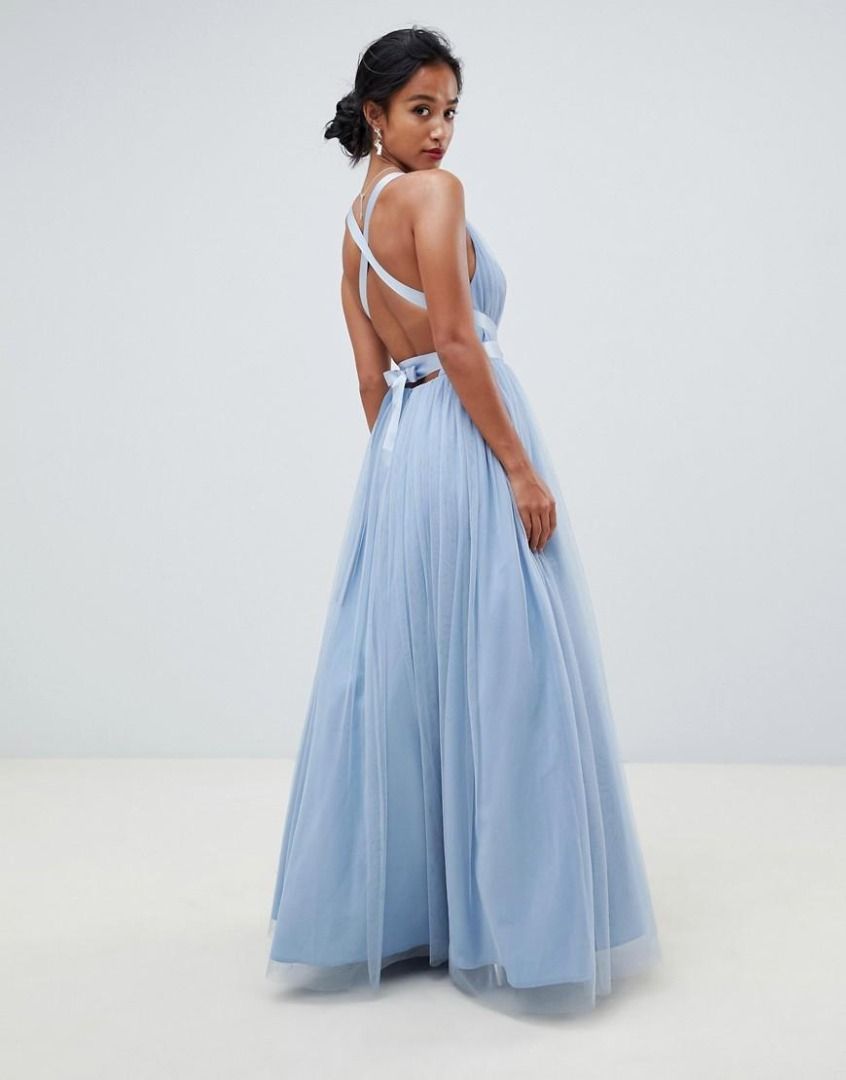 Asos premium tulle maxi prom dress new arrivals