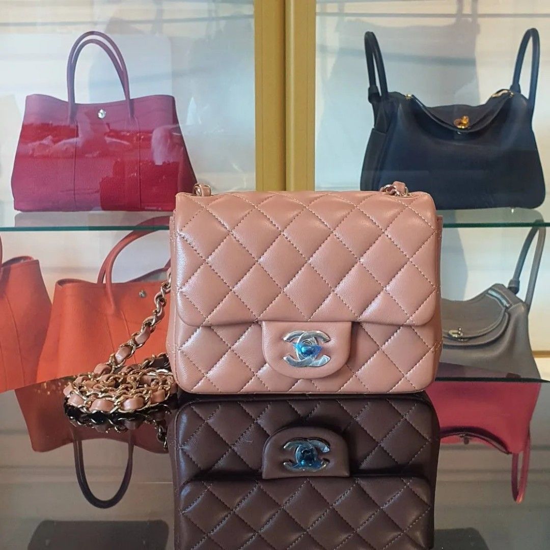 Chanel bag shop metal plate