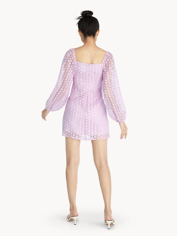 Authentic] Pomelo Floral Embroidered Puffy Puff Sleeved Mini Dress in Light  Purple, Women's Fashion, Dresses & Sets, Dresses on Carousell