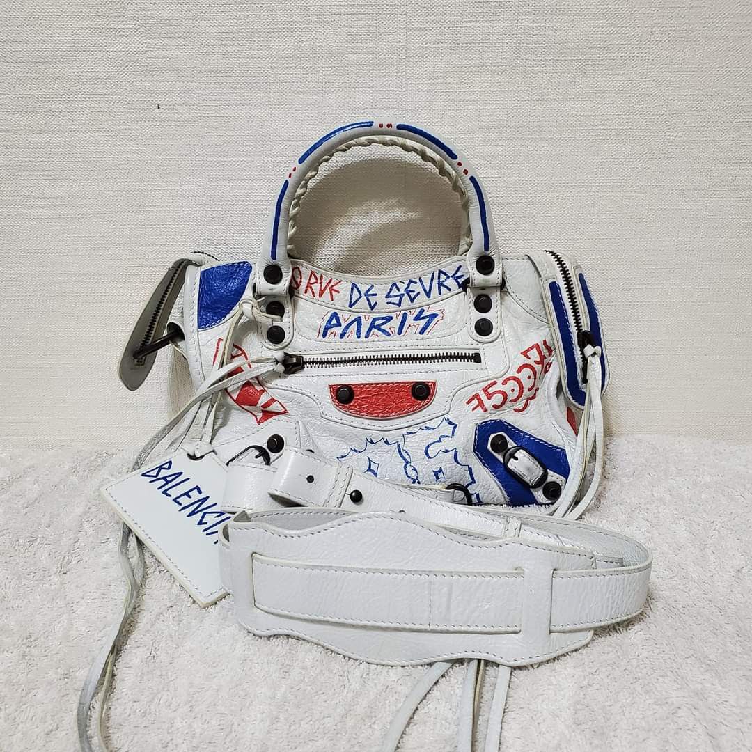 Balenciaga graffiti mini, Luxury, Bags & Wallets on Carousell