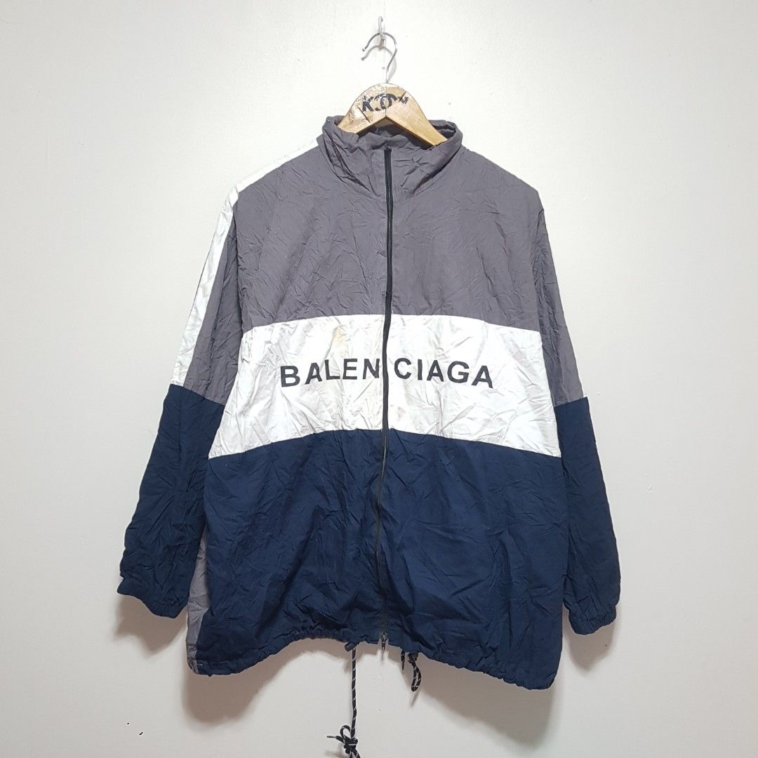 balenciaga windbreaker womens white
