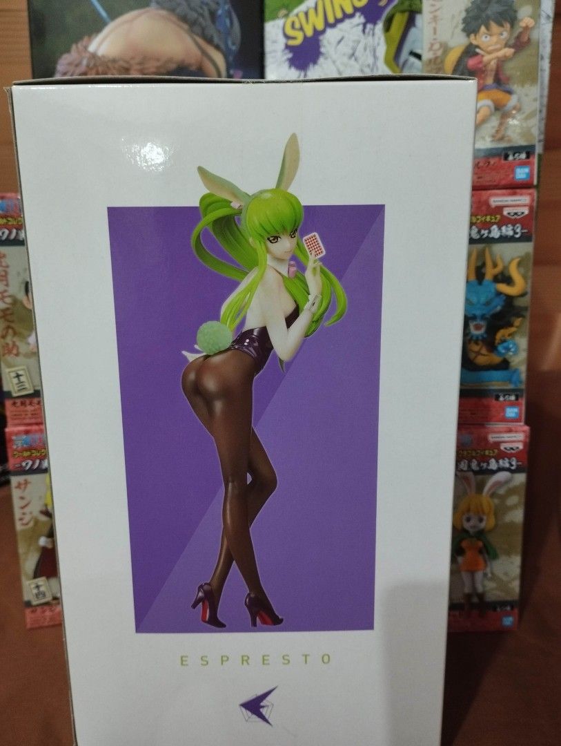 Banpresto Espresto Code Geass CC (Category: Figurines & Statues) located in Manila. Submitted by jmmendoza321 (Listing ID 1247788700, Image 2). Description: Banpresto Espresto Code Geass: Lelouch of the Rebellion C.C. (Bunny Version) Mint In Sealed Box Mode of Payment: GCash or COD Mode of Delivery: Lalamove or LBC Meet-up around Sampaloc, Manila Area.