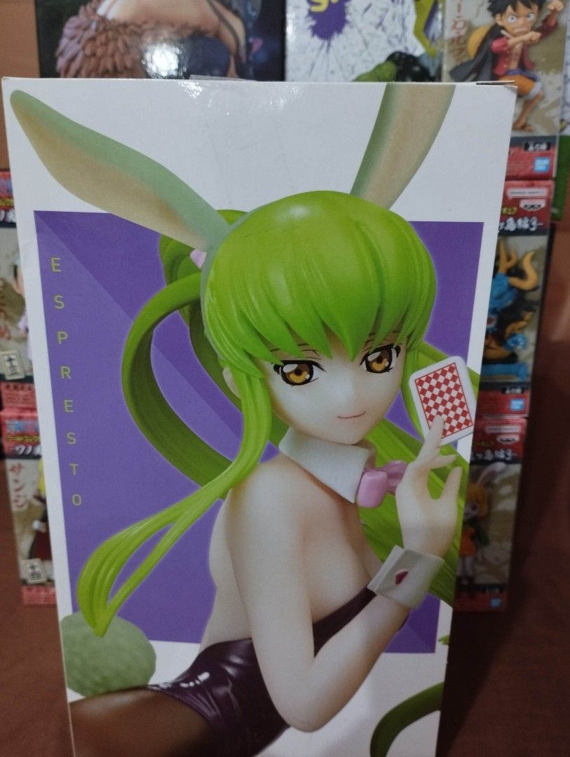 Banpresto Espresto Code Geass CC (Category: Figurines & Statues) located in Manila. Submitted by jmmendoza321 (Listing ID 1247788700, Image 3). Description: Banpresto Espresto Code Geass: Lelouch of the Rebellion C.C. (Bunny Version) Mint In Sealed Box Mode of Payment: GCash or COD Mode of Delivery: Lalamove or LBC Meet-up around Sampaloc, Manila Area.