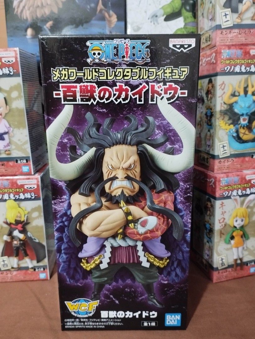 Banpresto Mega WCF One Piece Kaido (Category: Figurines & Statues) located in Manila. Submitted by jmmendoza321 (Listing ID 1247789123, Image 1). Description: Banpresto Mega WCF One Piece Kaido (Normal Form) Mint In Sealed Box Mode of Payment: GCash or COD Mode of Delivery: Lalamove or LBC Meet-up around Sampaloc, Manila Area.