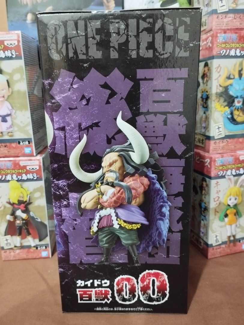 Banpresto Mega WCF One Piece Kaido (Category: Figurines & Statues) located in Manila. Submitted by jmmendoza321 (Listing ID 1247789123, Image 2). Description: Banpresto Mega WCF One Piece Kaido (Normal Form) Mint In Sealed Box Mode of Payment: GCash or COD Mode of Delivery: Lalamove or LBC Meet-up around Sampaloc, Manila Area.