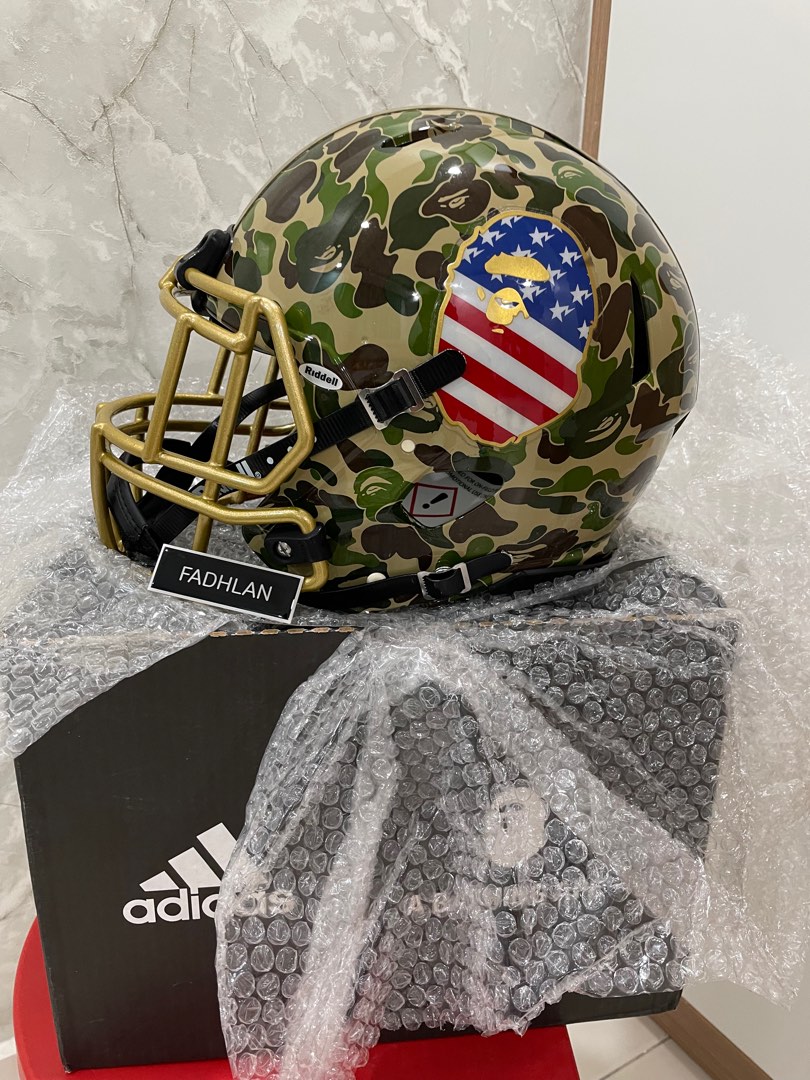 新品未使用 adidas RIDDELL X BAPE HELMET 値引 【公式通販】