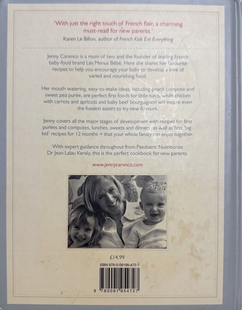 Bebe Gourmet My Baby Recipe Book 100 FrenchInspired Baby Food Recipes For Raising an