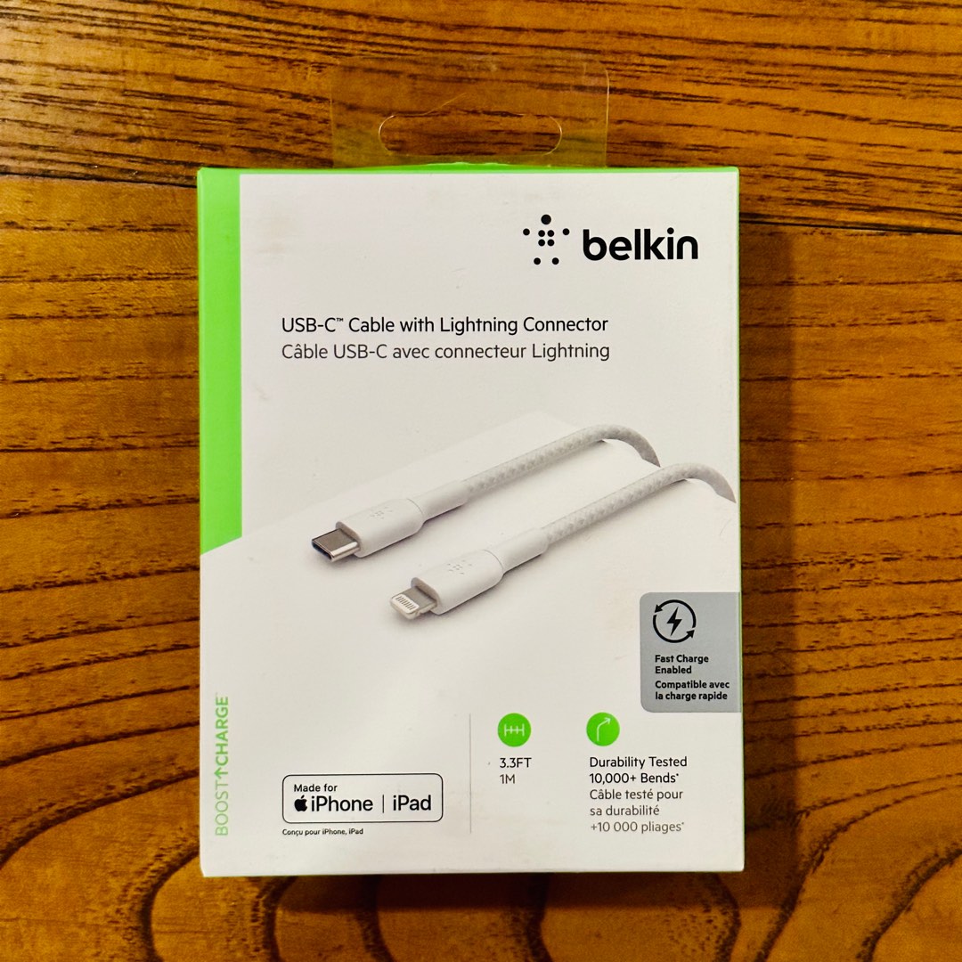 Belkin USBC to Lightning Cable for Apple iPhone / iPad ( 1m / 3.3ft
